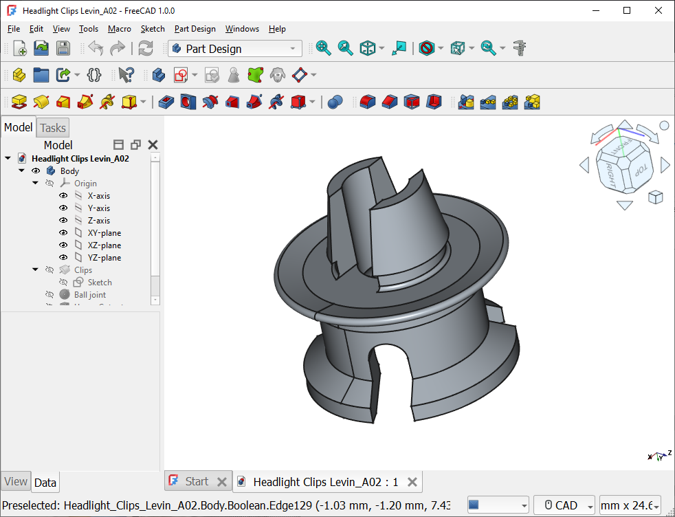 [Image: AEU86 AE86 - STL file for the early spec...astic clip]